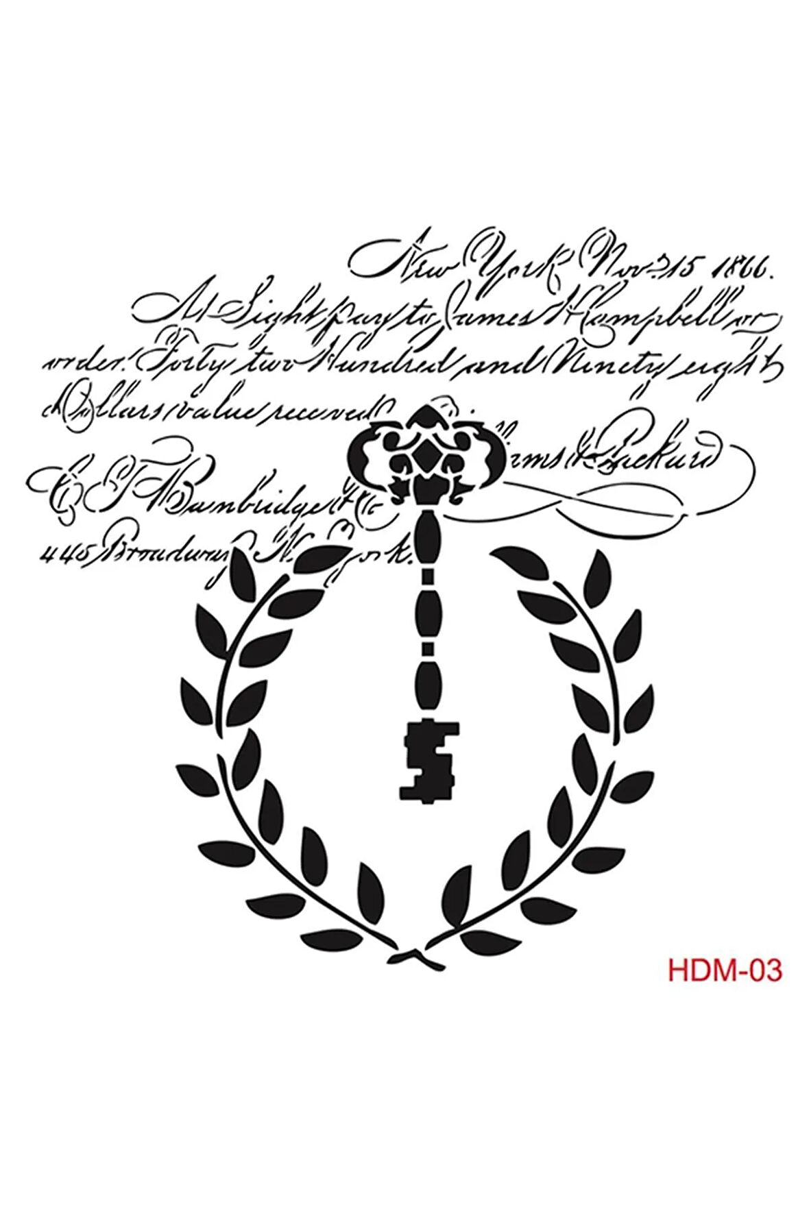 Hdm03 Home Dekor Midi Stencil (25x25)