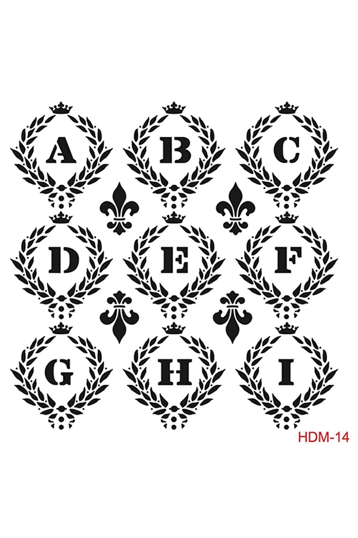 Hdm14 Home Dekor Midi Stencil (25x25)