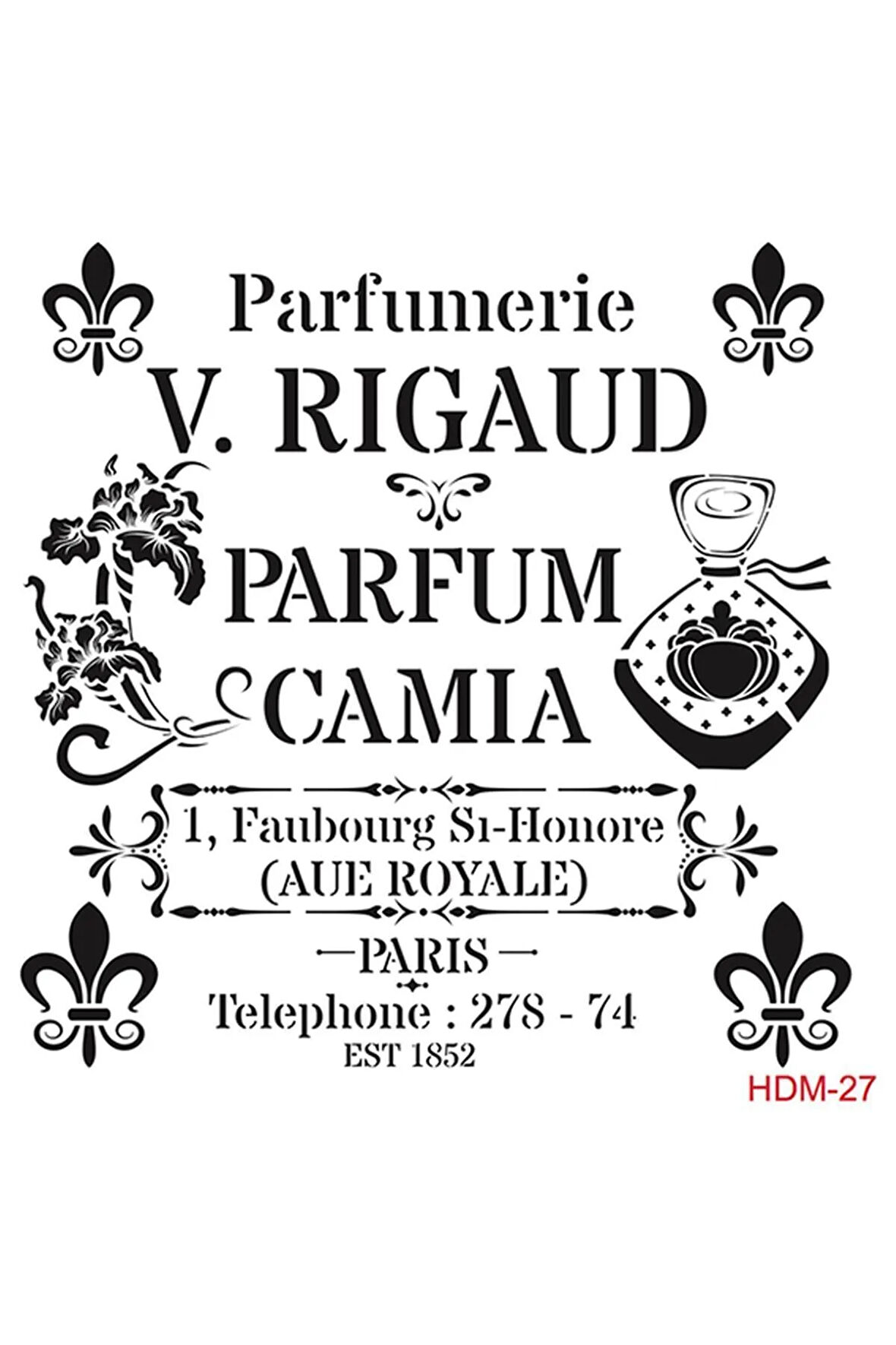 Hdm27 Home Dekor Midi Stencil (25x25)