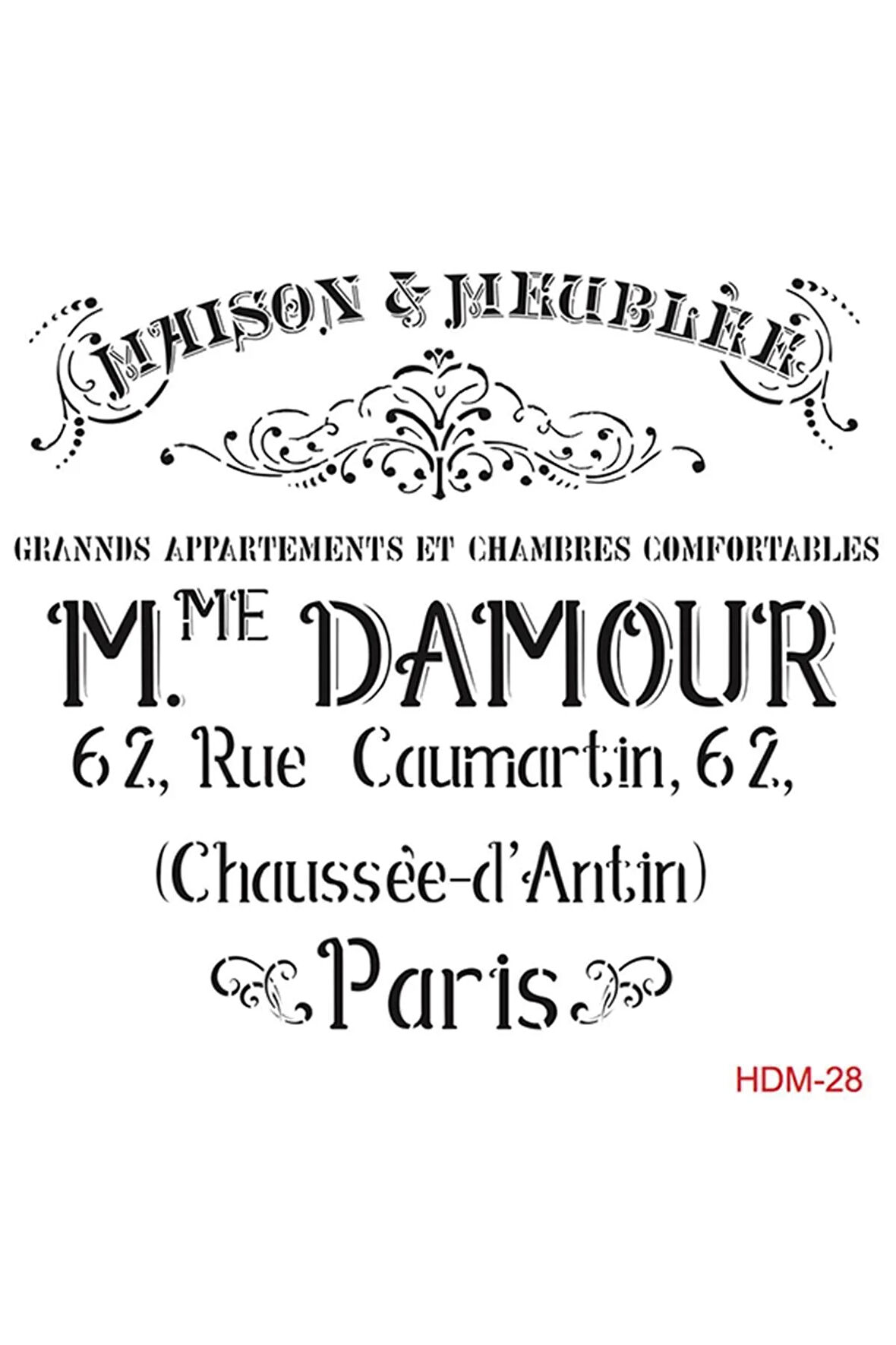 Hdm28 Home Dekor Midi Stencil (25x25)