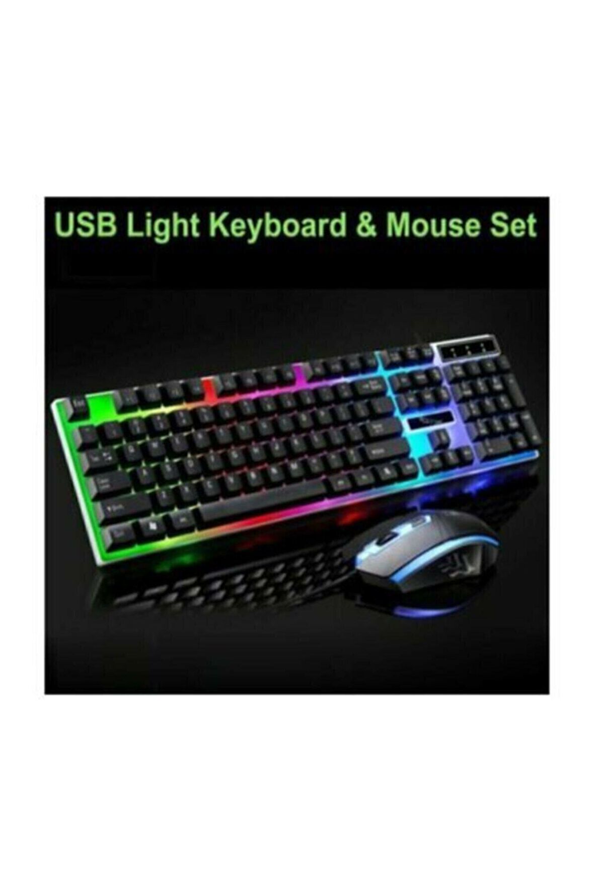 Ledli Oyuncu Q Klavye Ve Mouse Set H837q