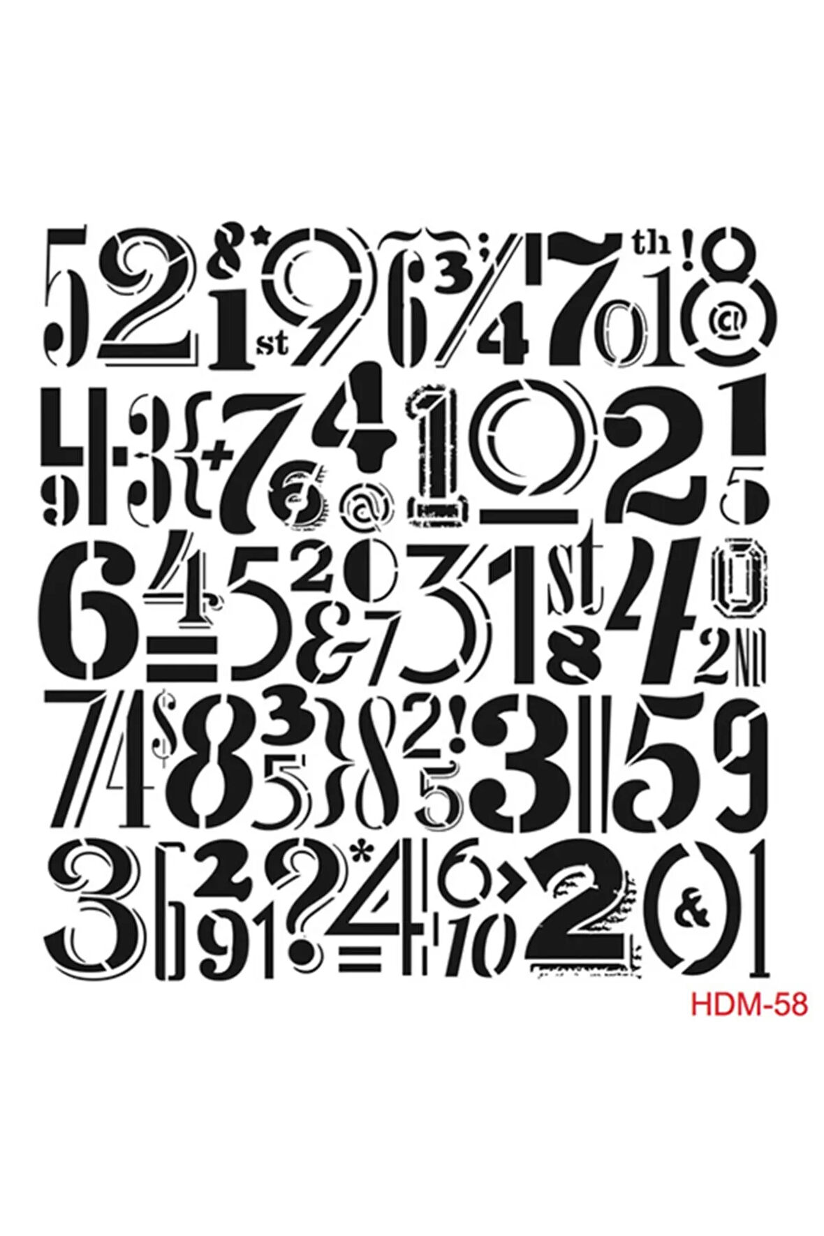 Hdm58 Home Dekor Midi Stencil (25x25)