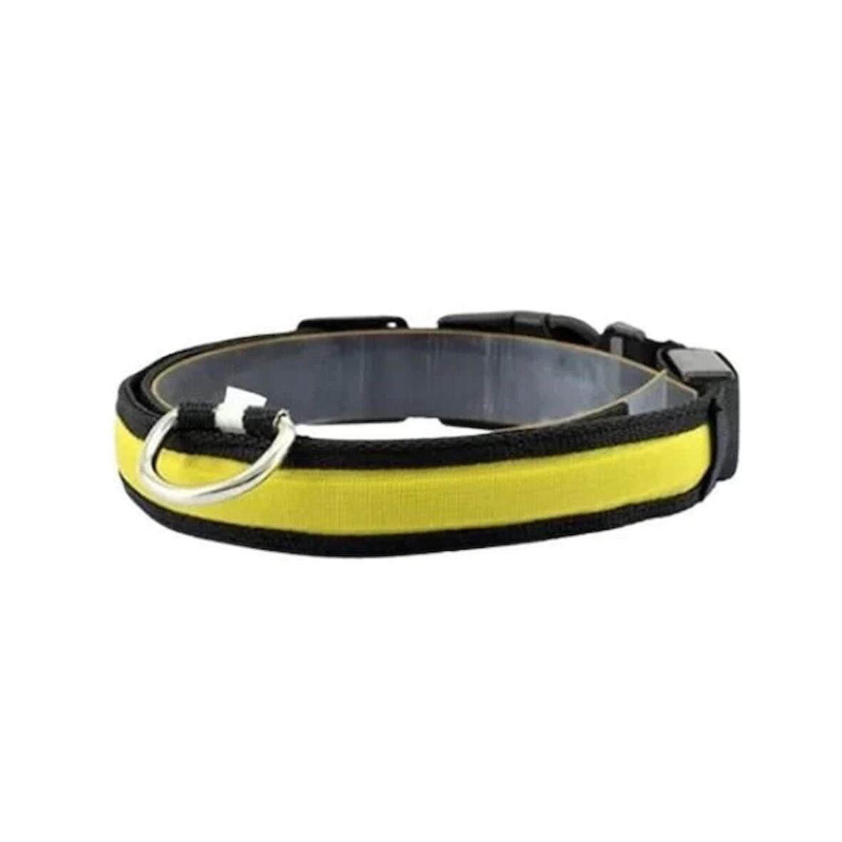 Petzz Işıklı Ayarlanabilir Flaşörlü Kedi Ve Köpek Boyun Tasması Sarı 52-60 Cm / 2.5 Cm