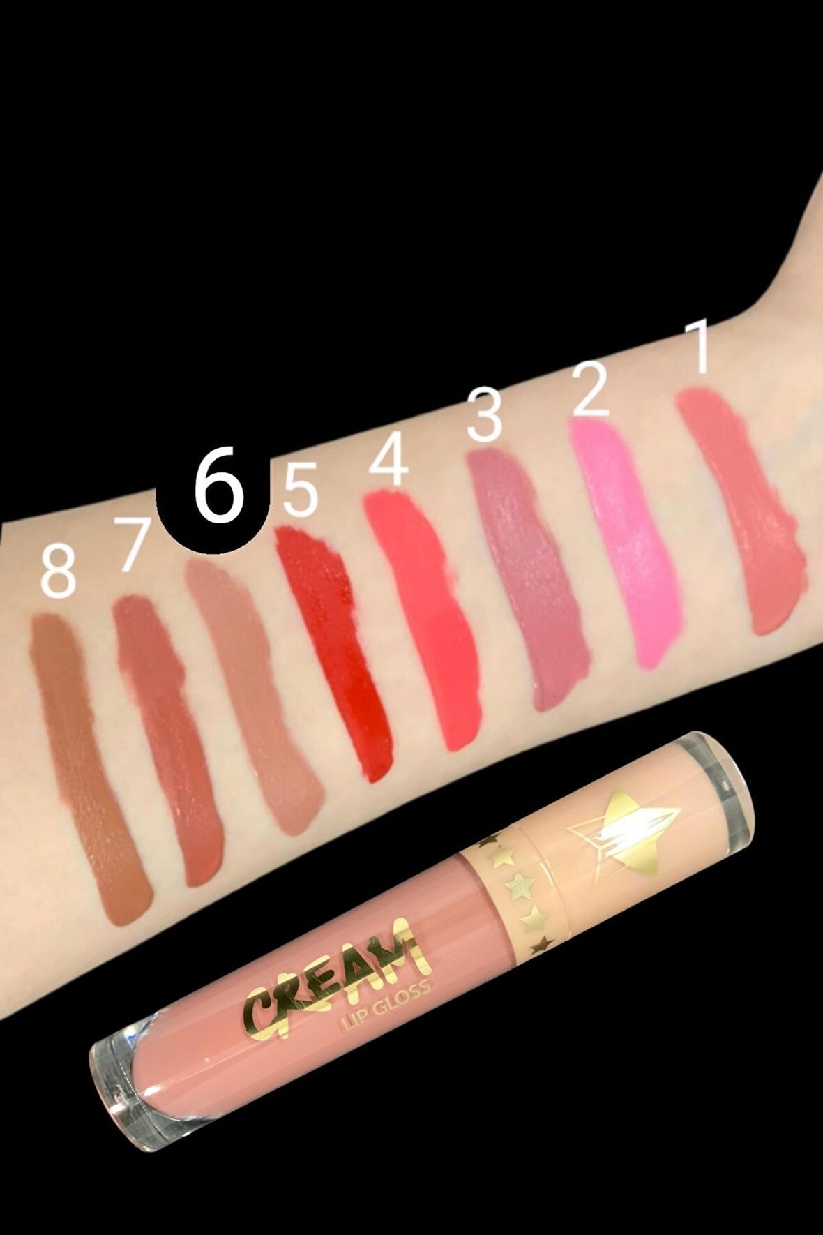 Lip Gloss- Kalıcı parlak Ruj-Cream A6