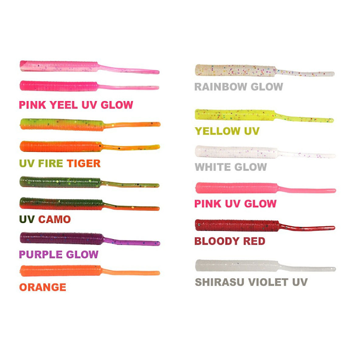 RYUJI TINY WORM TPR 5CM, 18AD YAPAY SUNİ YEM