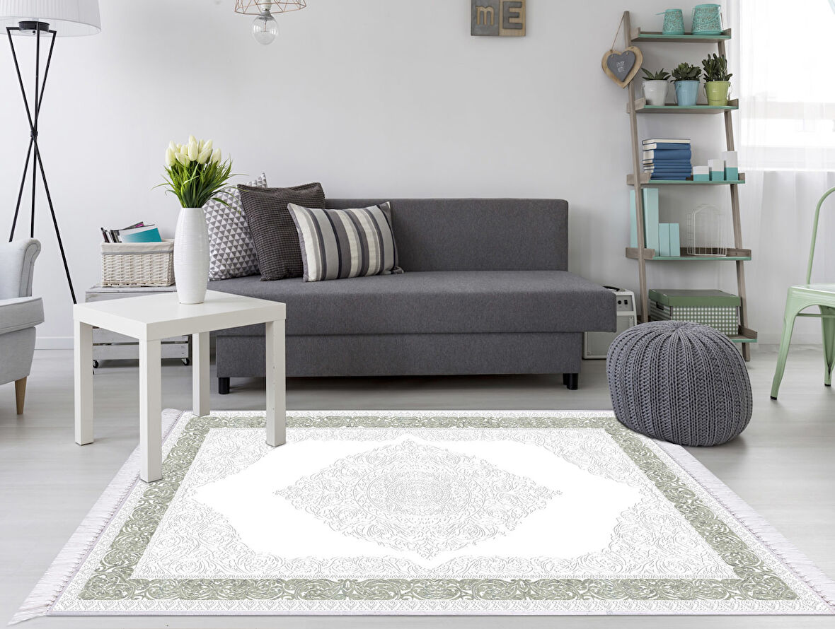 Dekoreko İnci Halı Dijital Saçaklı 2005 Desen 1