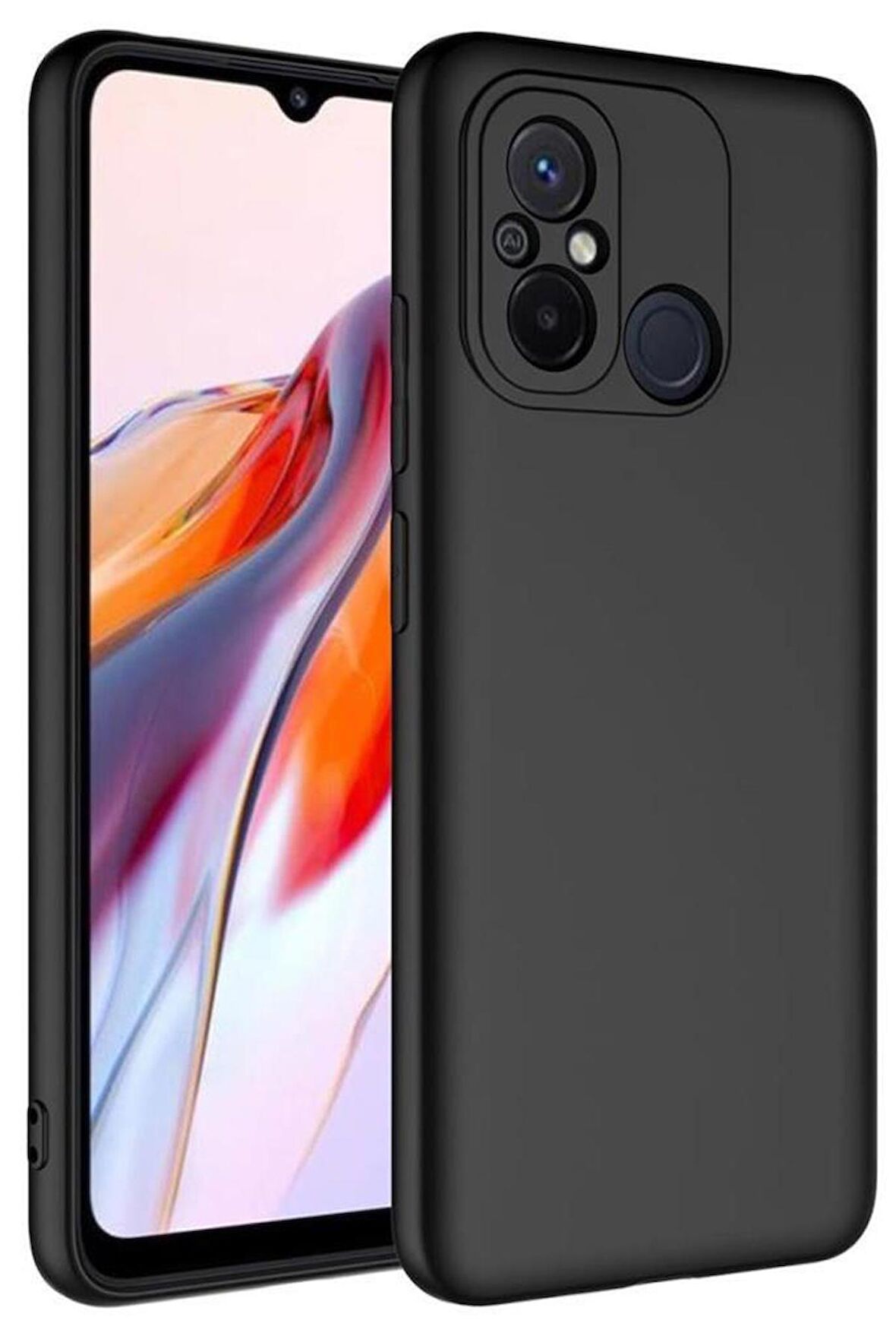 Xiaomi Redmi 12C Kılıf  İç Yüzey Kadife Lansman Tasarım Silikon
