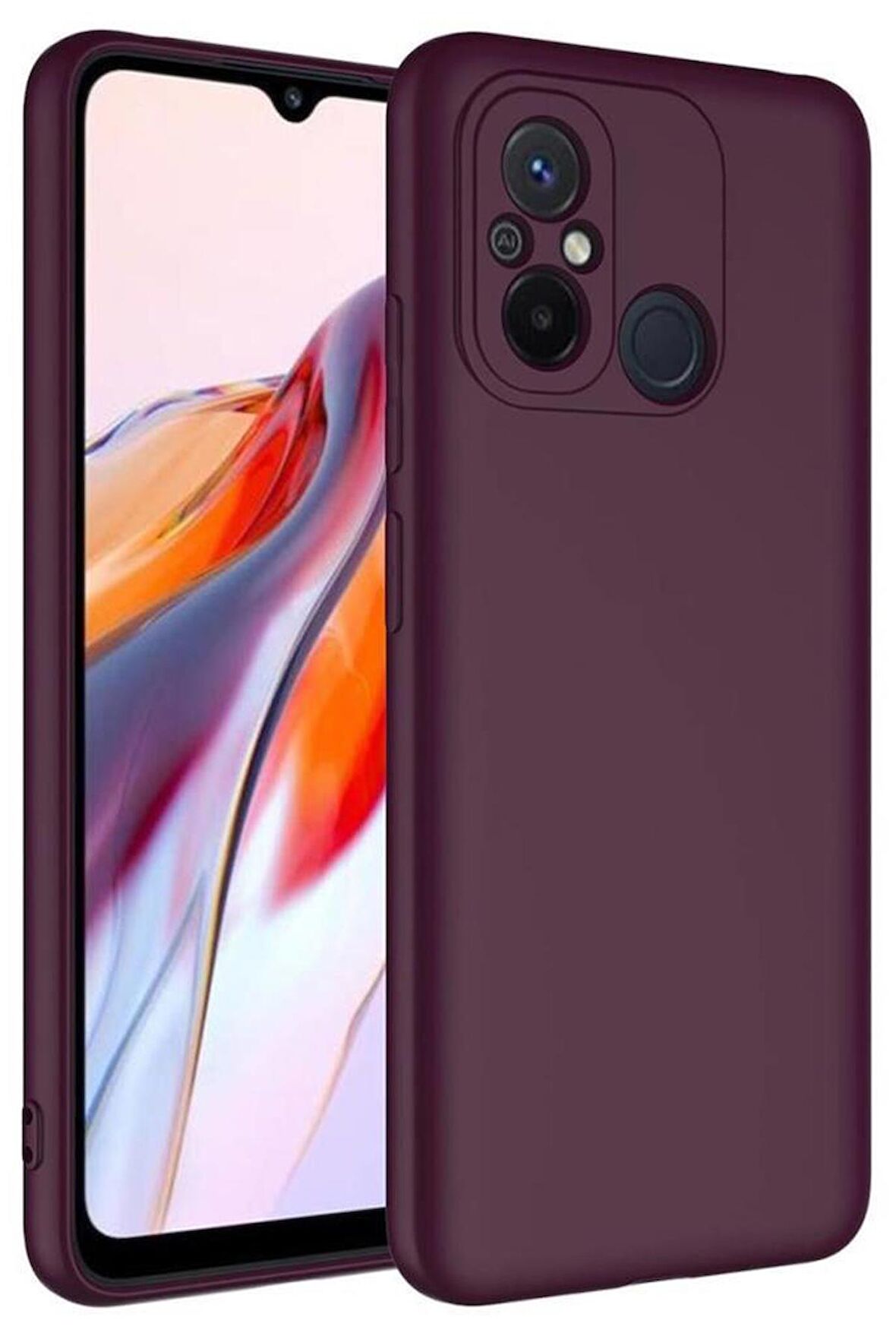 Xiaomi Redmi 12C Kılıf  İç Yüzey Kadife Lansman Tasarım Silikon