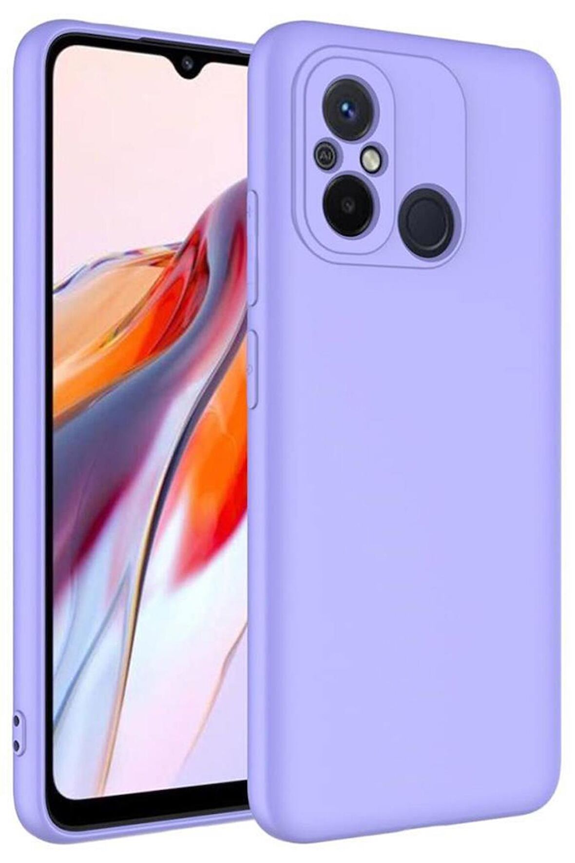 Xiaomi Redmi 12C Kılıf  İç Yüzey Kadife Lansman Tasarım Silikon