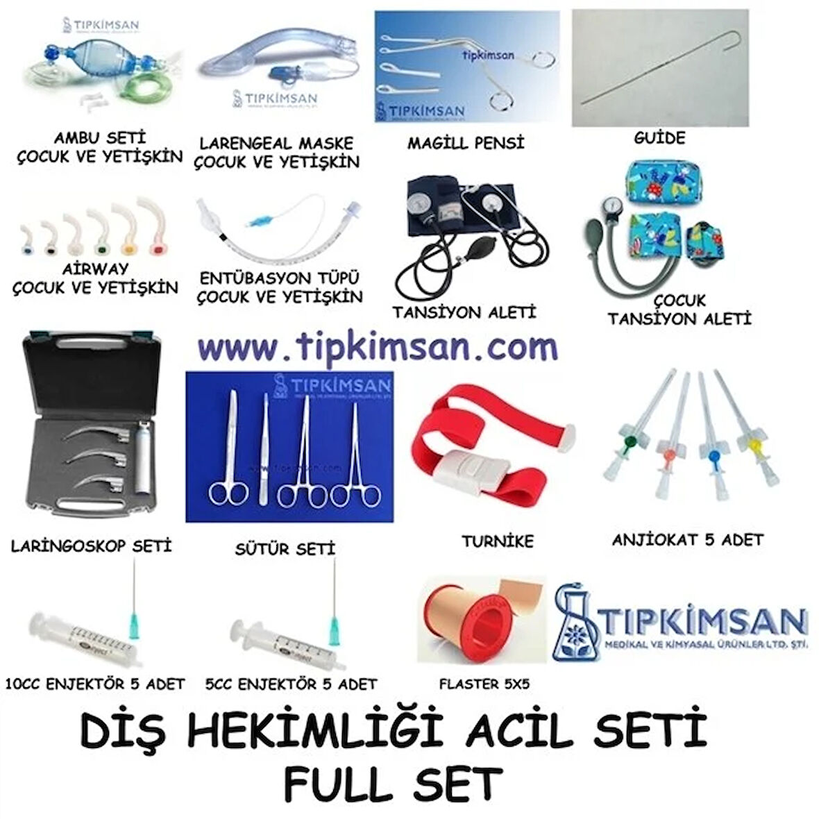 Medikalcim Full Set Dis Hekimliği Acil Müdahale Seti