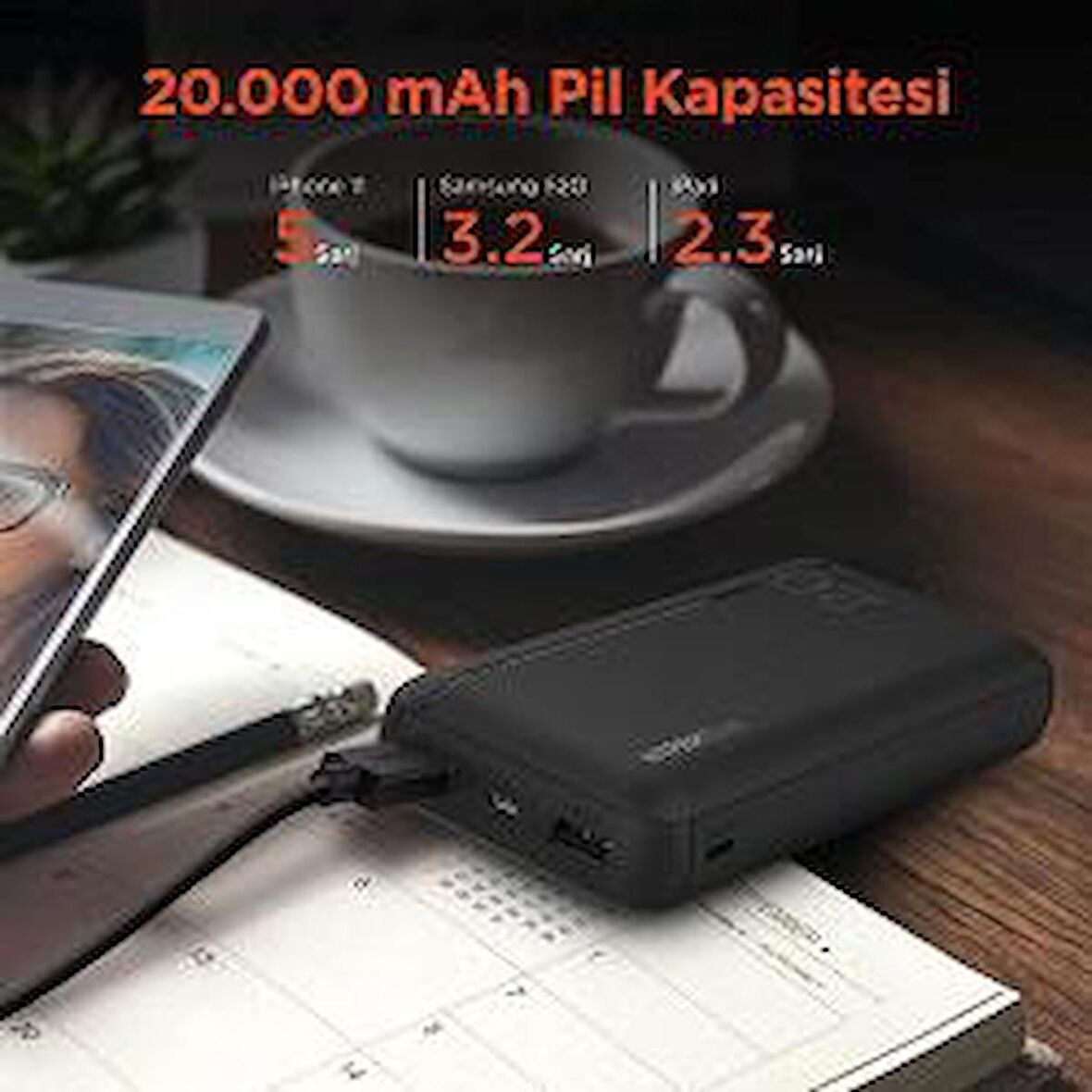 Global WNE0231 20000 mAh Hızlı Şarj Powerbank