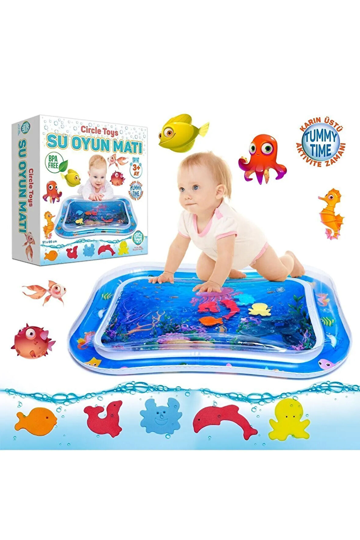 Bebek Su Matı - Tummy Time Aktivite Oyunu