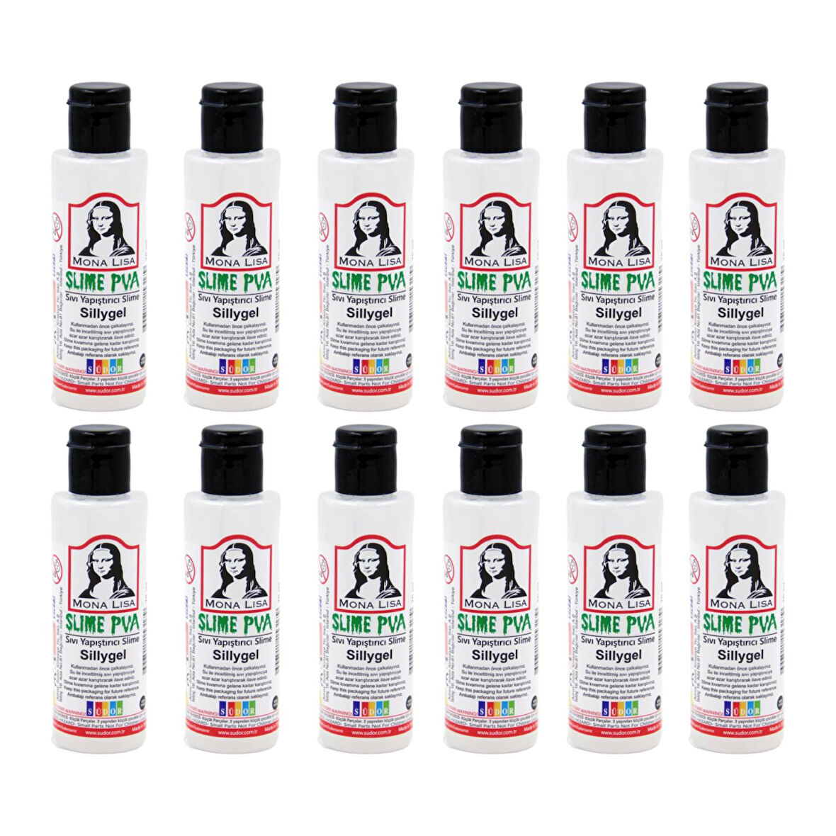 Südor Sıvı Slime Sillygel Borax 70 ml 12 Adet (SL03-1)