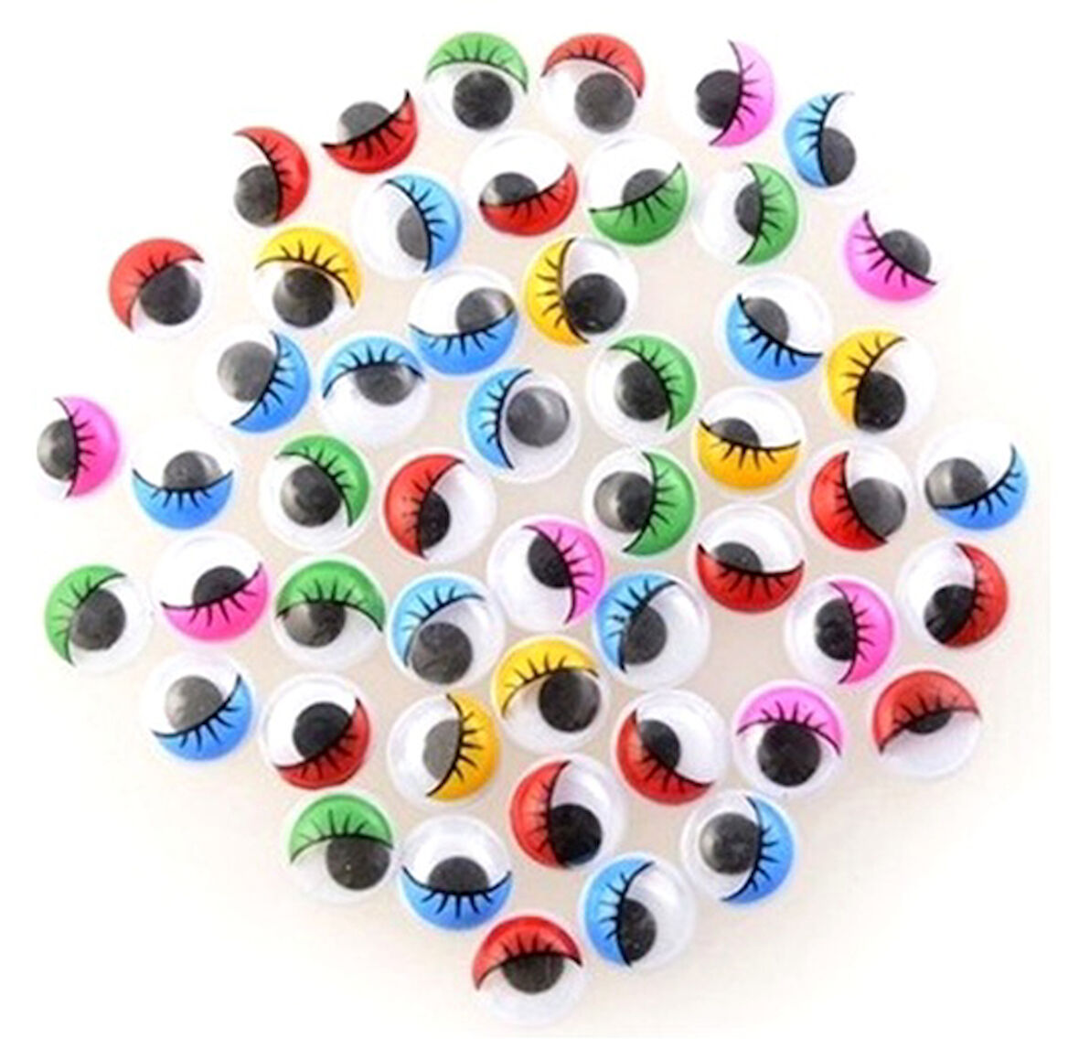 Vagon Oynar Göz Renkli 10Mm 120Li Poşette - 4 adet