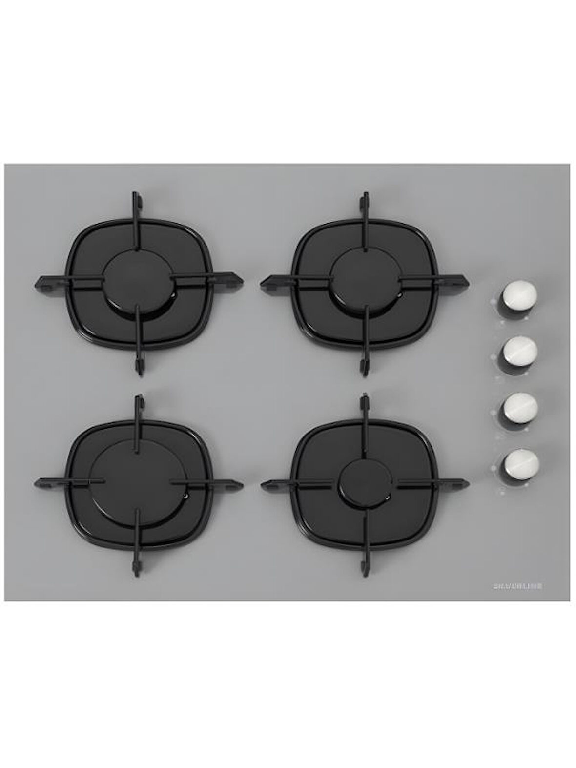 Silverline CS5700E6S01 Gri Gazlı Ankastre Ocak