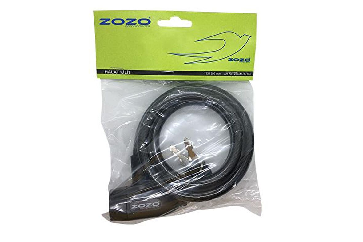 ZOZO 12X120 ANAHTARLI HALAT KİLİT