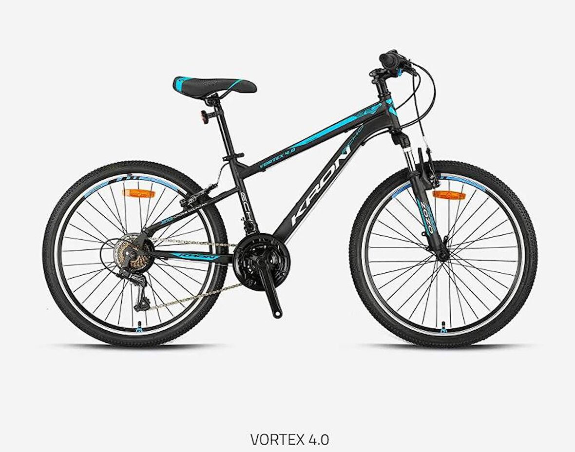 VORTEX 4.0 - 24  MTB - 14' - 21 Vites - V.B. - Mat Siyah-Gri/Mavi