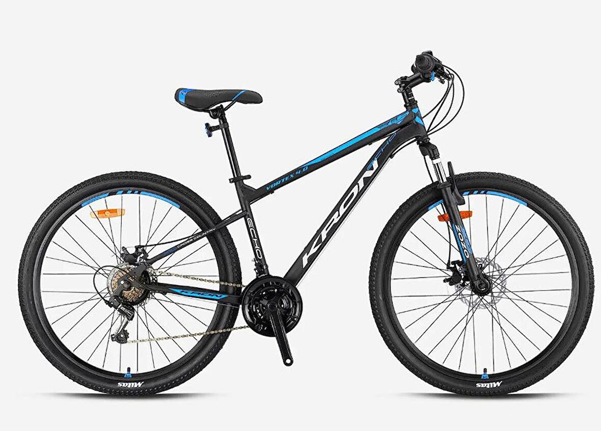 VORTEX 4.0 - 24 MTB - 14' - 21 VİTES - M.DISC - MAT SİYAH-GRİ/MAVİ