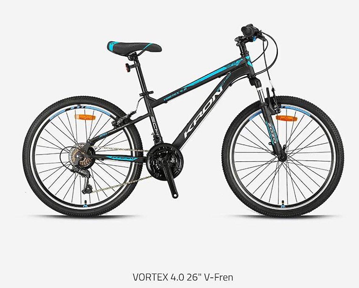 VORTEX 4.0 - 26  MTB - 16' - 21 Vites - V.B. - Mat Siyah-Gri/Mavi