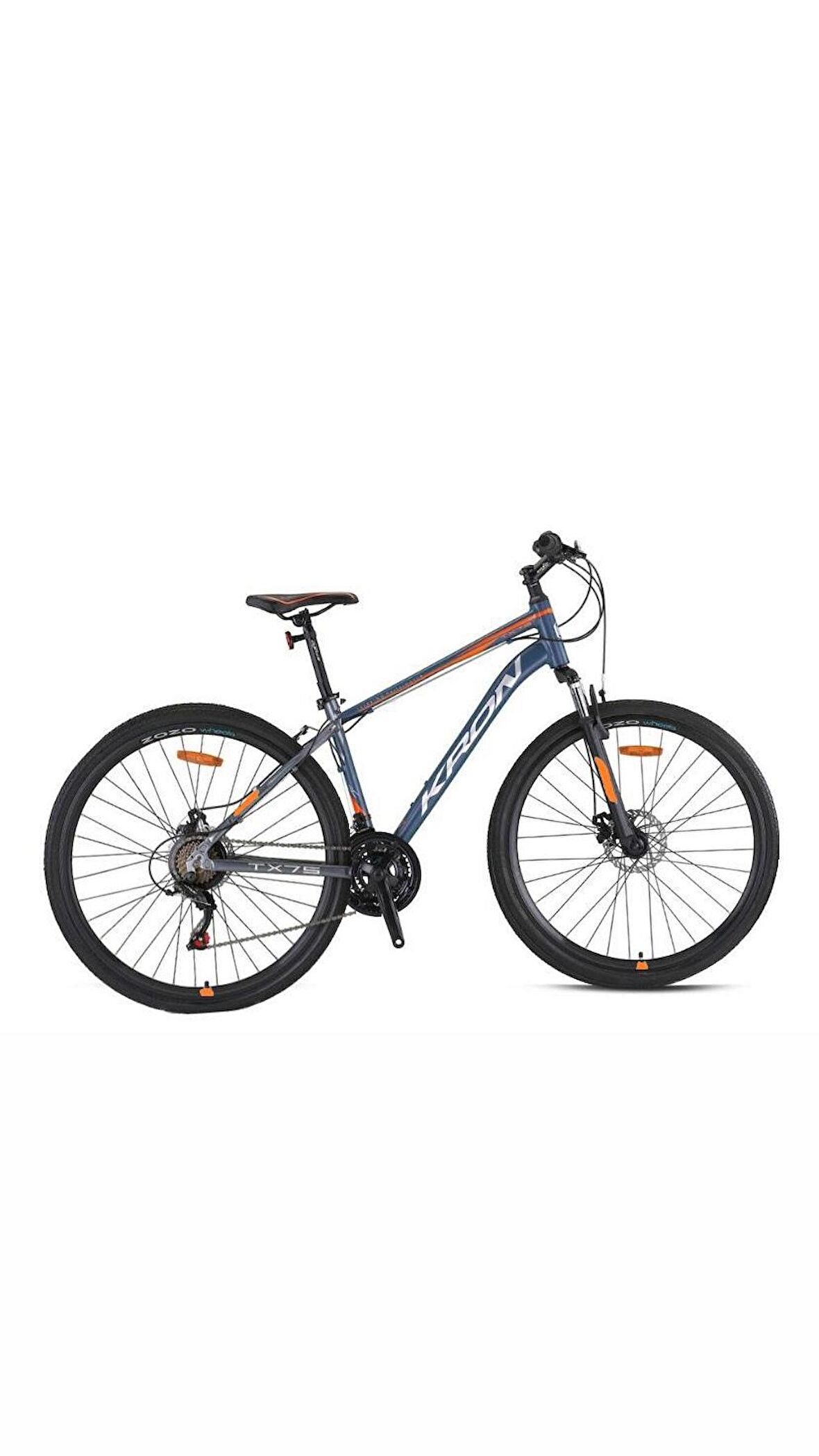 Kron TX 75 - 28" Trekking - 17' - 21 Vites - H.DISC - Mat Gri-Neon Turuncu/Gri