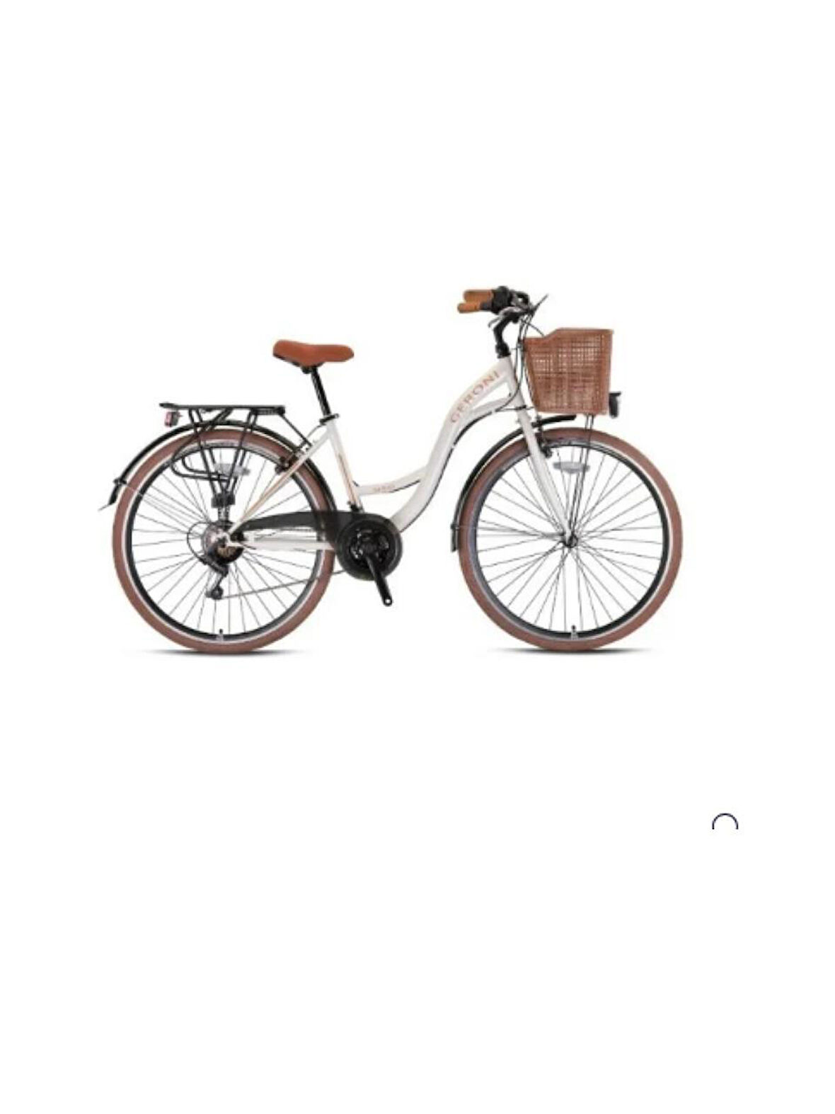 SIRIO - 28  City Bike - 21 Vites - V.B. - Ekru-Kahverengi - Shimano