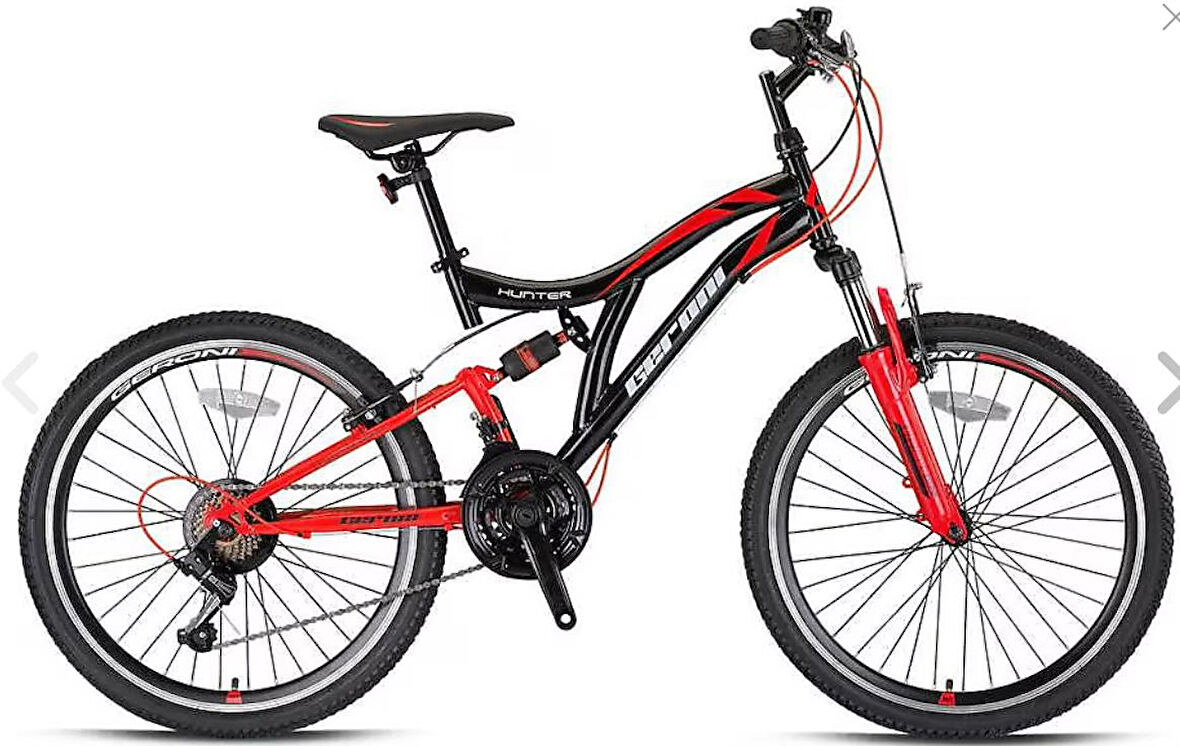 HUNTER - 26" MTB - 21 VİTES - V.B. - SİYAH-KIRMIZI/BEYAZ