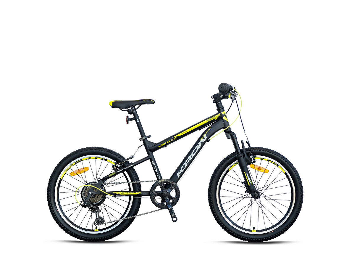 VORTEX 4.0 - 20  MTB - 11' - 7  Vites - V.B. - Mat Siyah-Gri/Neon Sarı