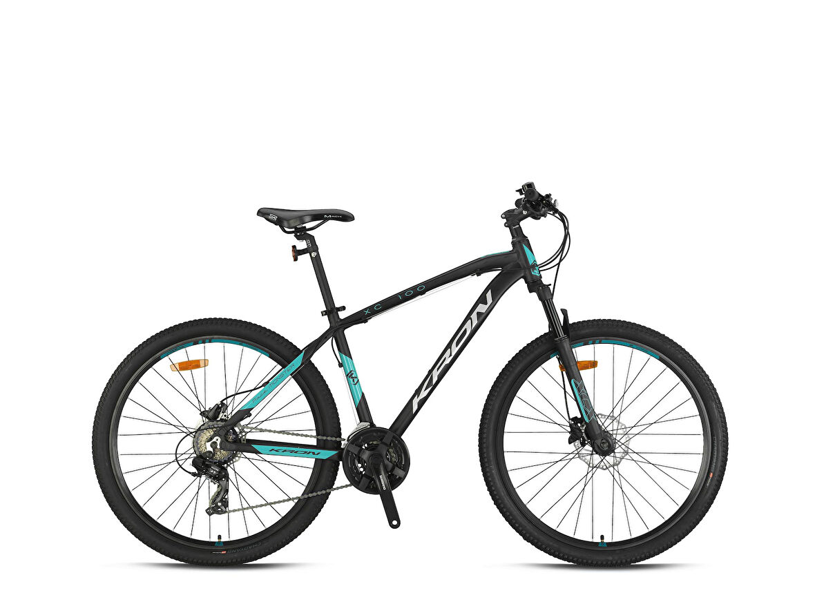 XC 100 - 26  MTB - 14' - 21 Vites - H.DISC - Mat Siyah-Gri/Turkuaz