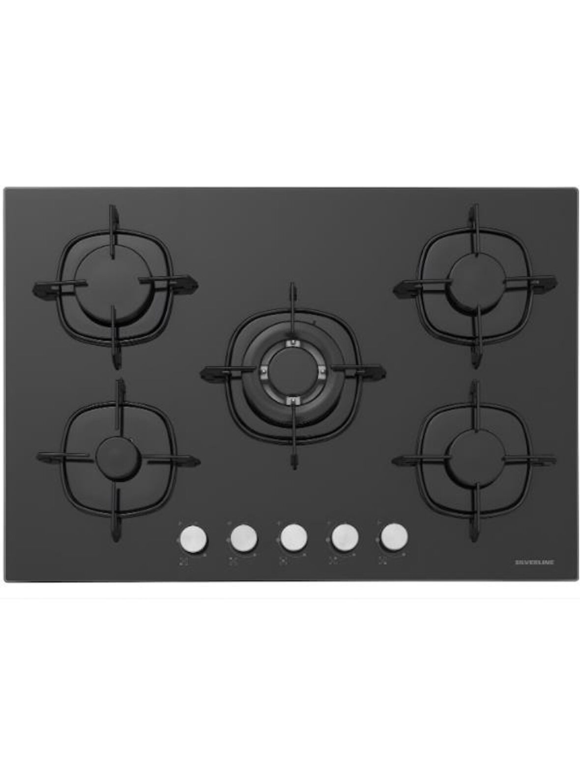 Silverline CS5801E7B01 Siyah Gazlı Ankastre Ocak