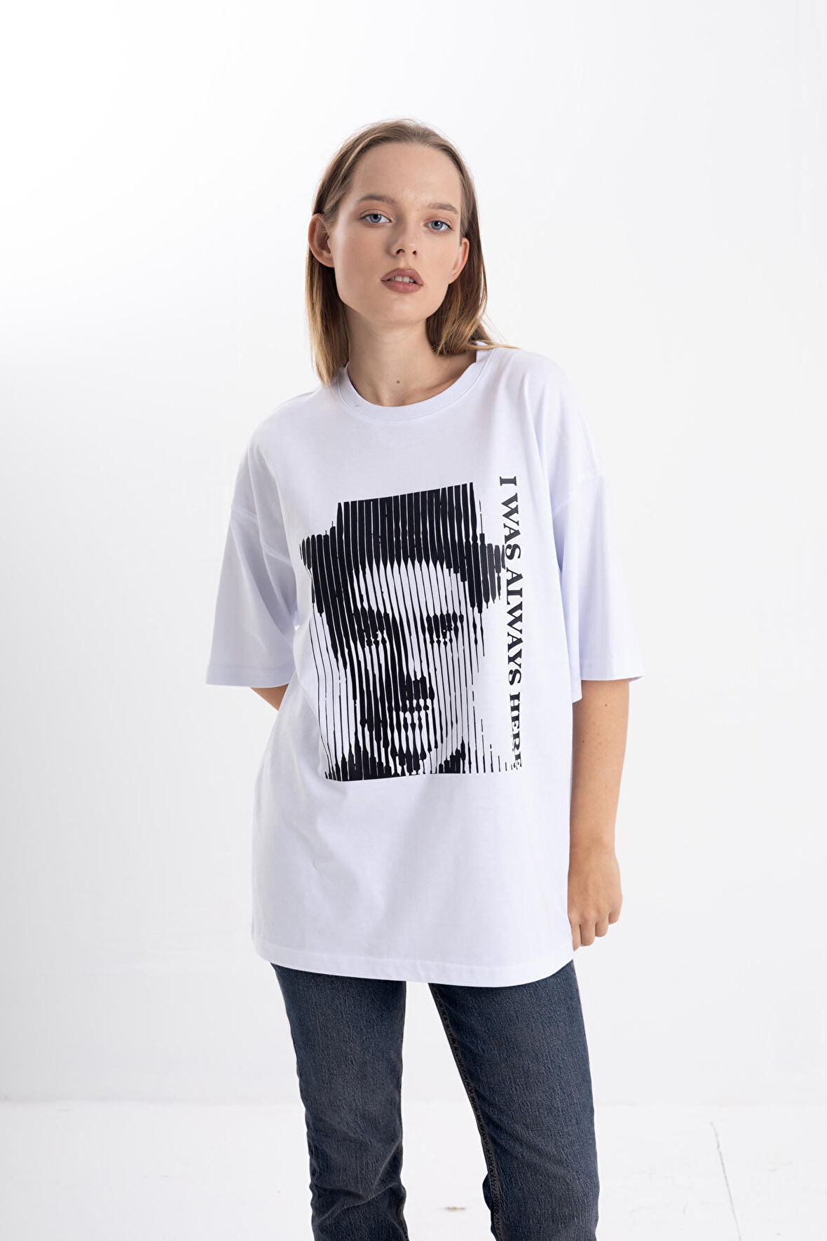 Unisex Charlie Chaplin Baskı Tshirt