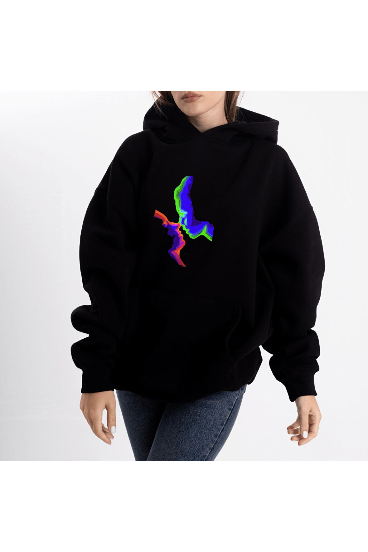 Unisex Two Face Kapüşonlu Sweatshirt