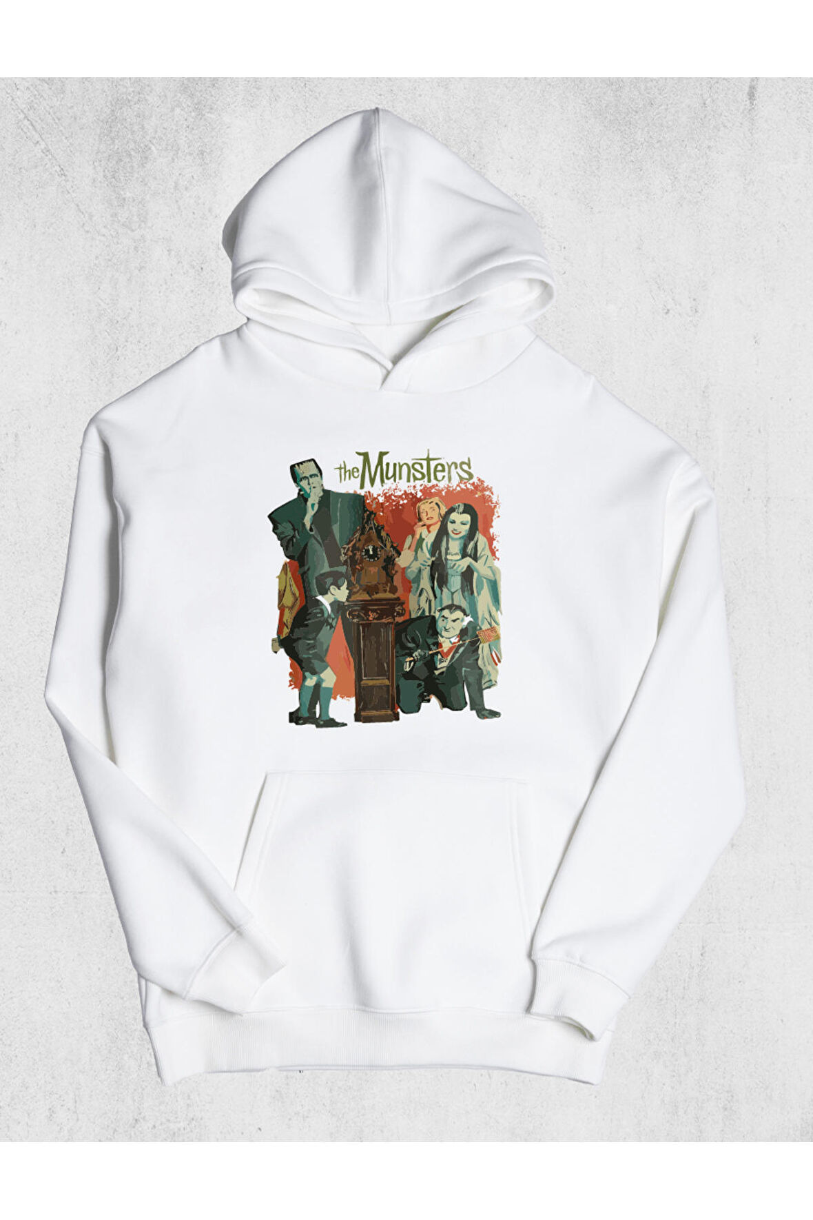 Unisex The Munsters Kapüşonlu Sweatshirt
