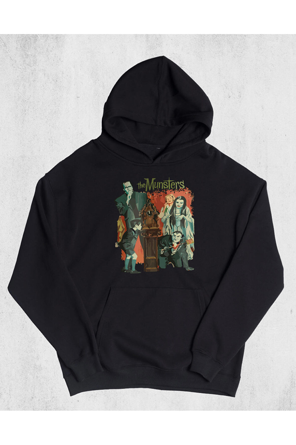 Unisex The Munsters Kapüşonlu Sweatshirt