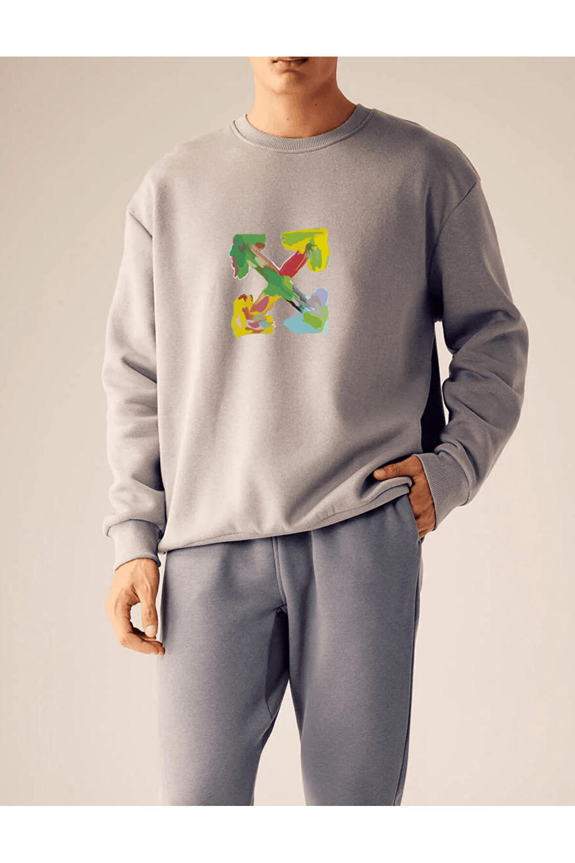 Unisex Oversize Four Sweatshirt