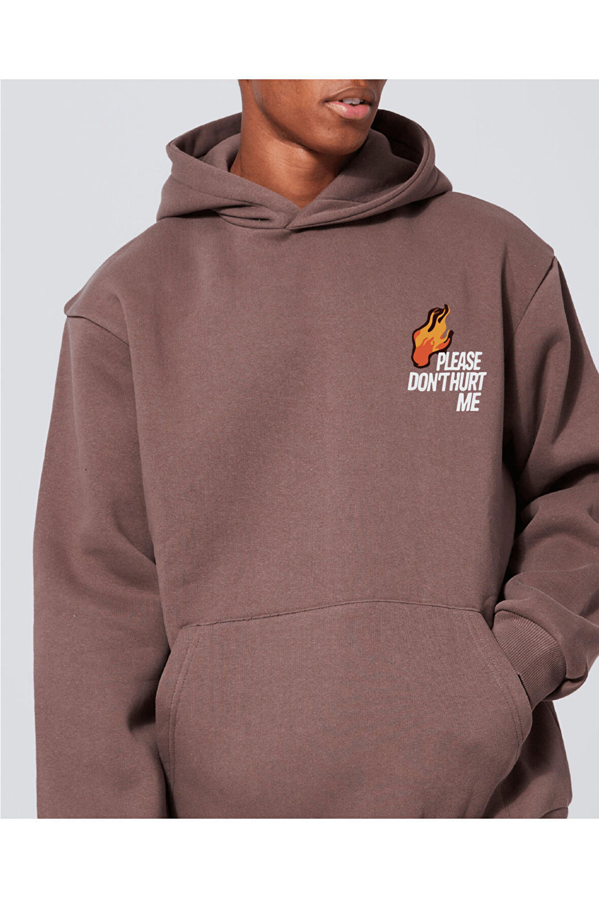 Unisex Oversize No7 Kapüşonlu Sweatshirt