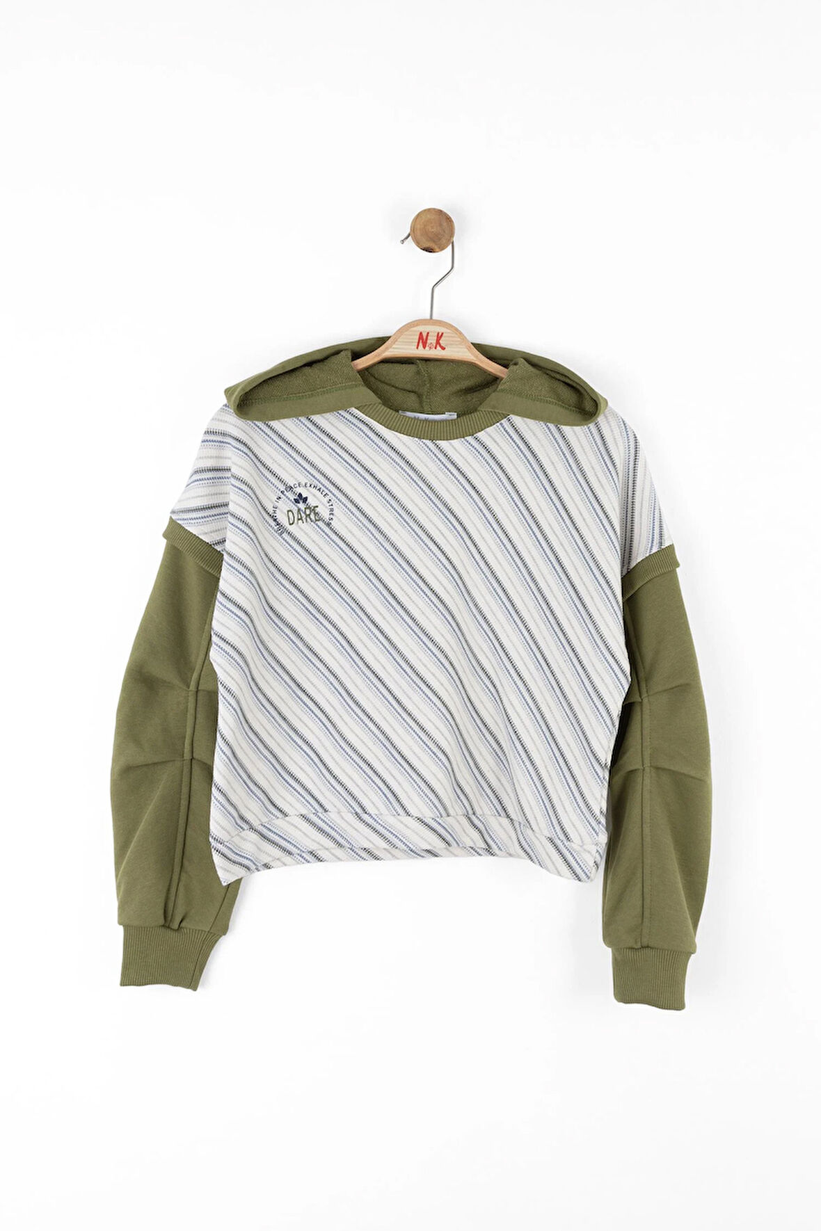 Nk Kız Çocuk Forest Sweatshirt 8-14 Yaş Haki