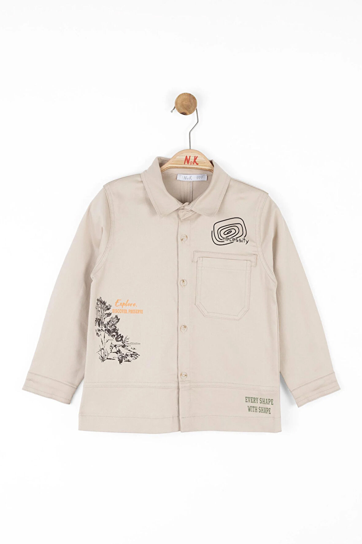 Nk Erkek Çocuk Find Gömlek 4-8 Yaş Gri