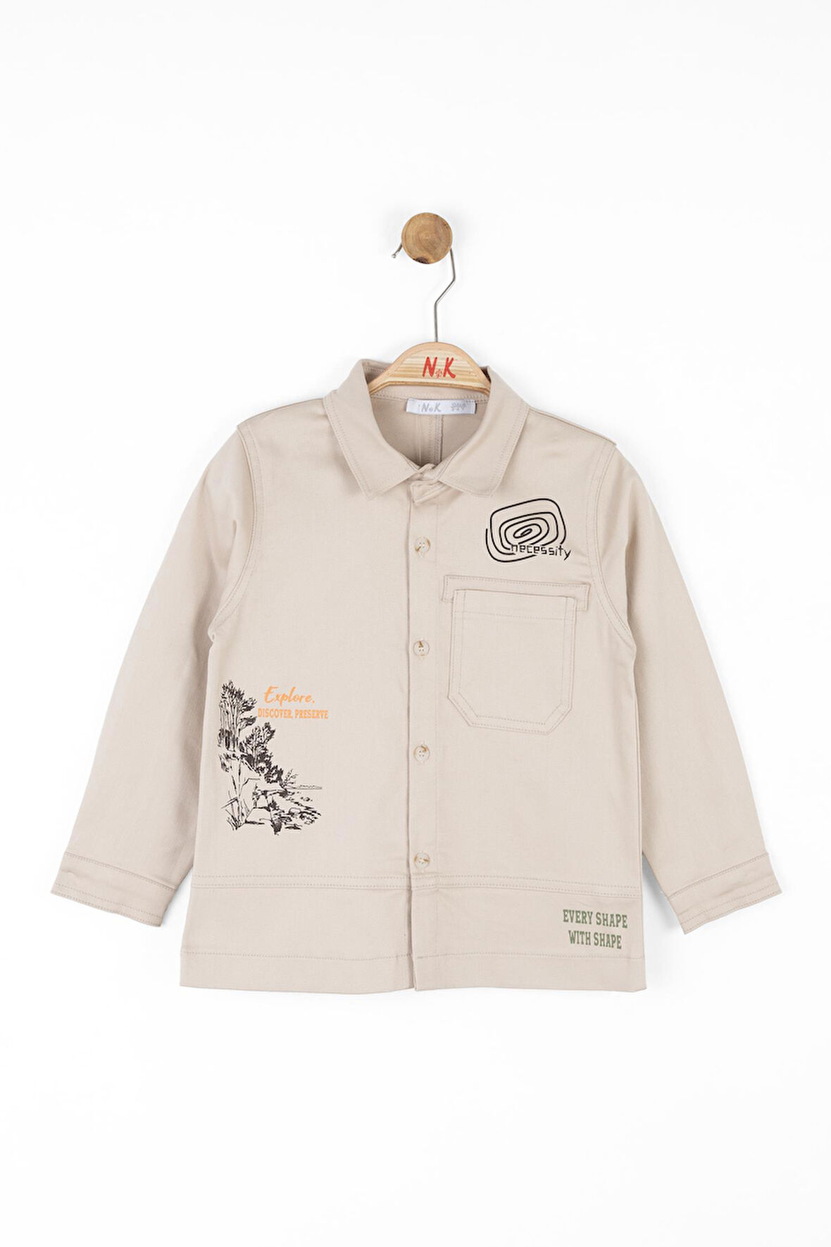 Nk Erkek Çocuk Find Gömlek 4-8 Yaş Gri