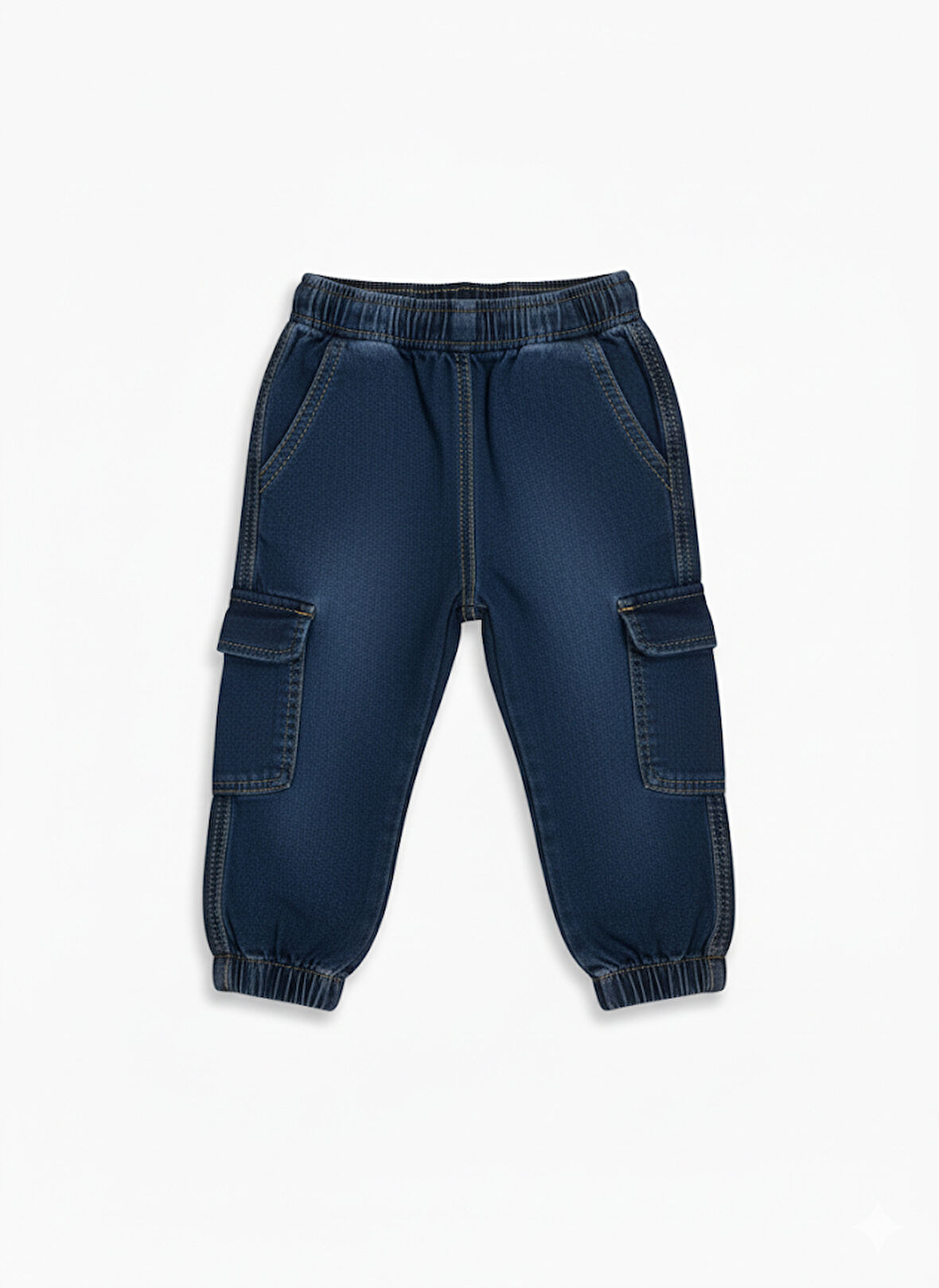 Jena Erkek Bebek Kargo Cepli Kot Pantolon 9-36 Ay Mavi