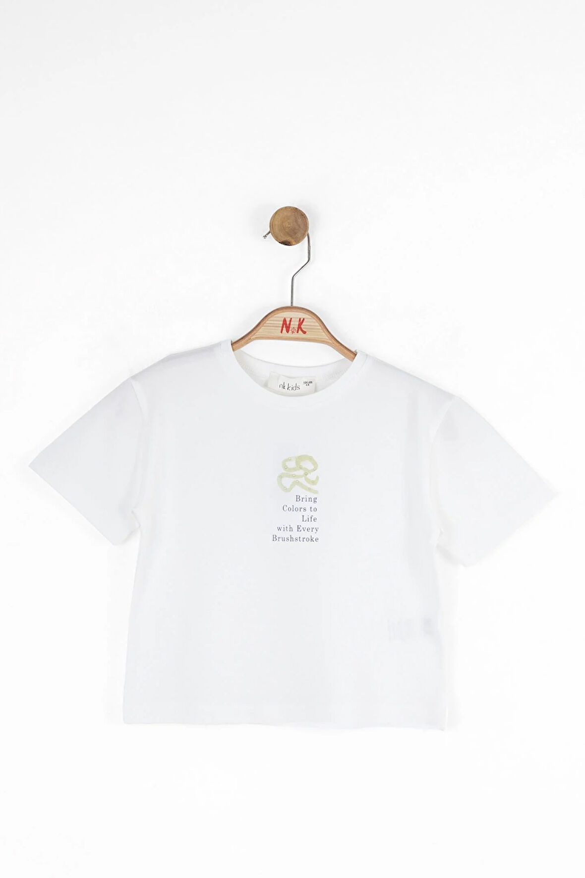 Nk Kız Çocuk Life Tshırt 4-8Yaş Ekru