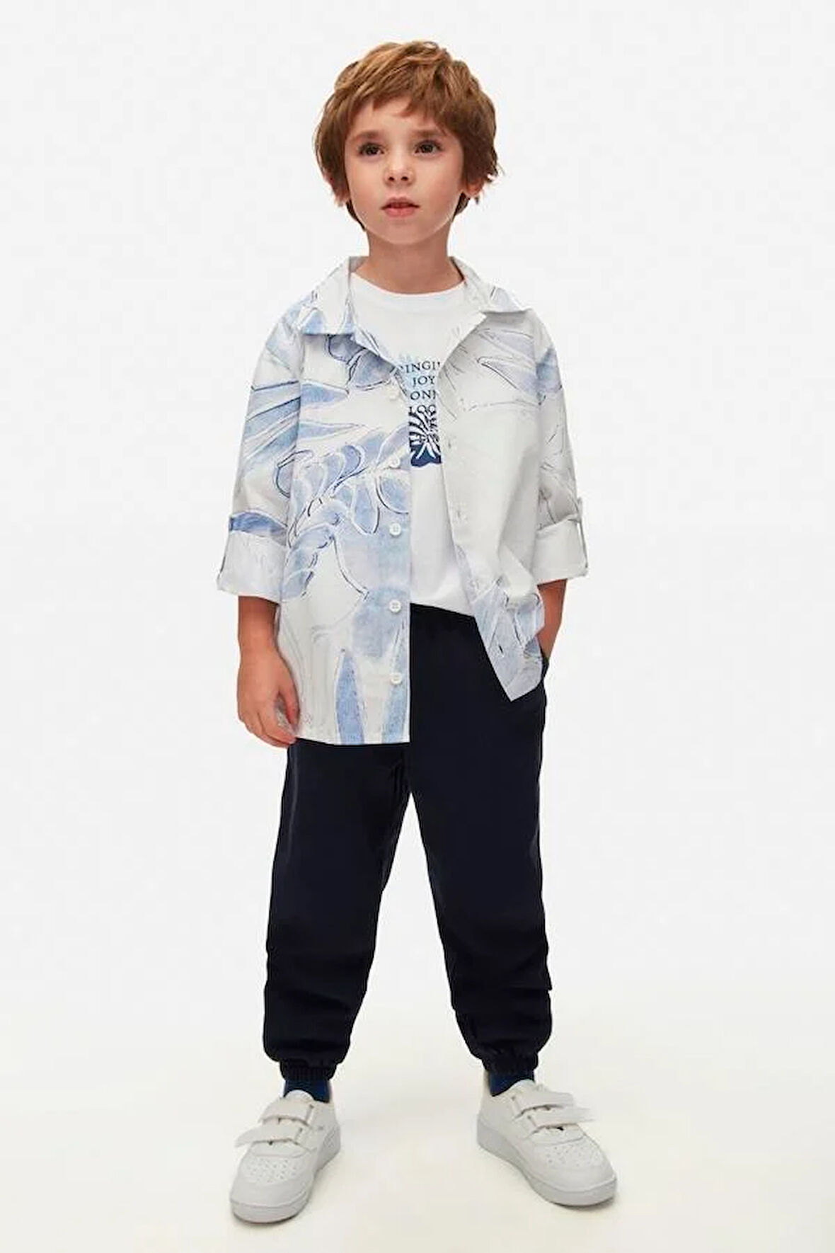 Nk Erkek Çocuk Alaskan Gömlek 4-8 Yaş Mavi