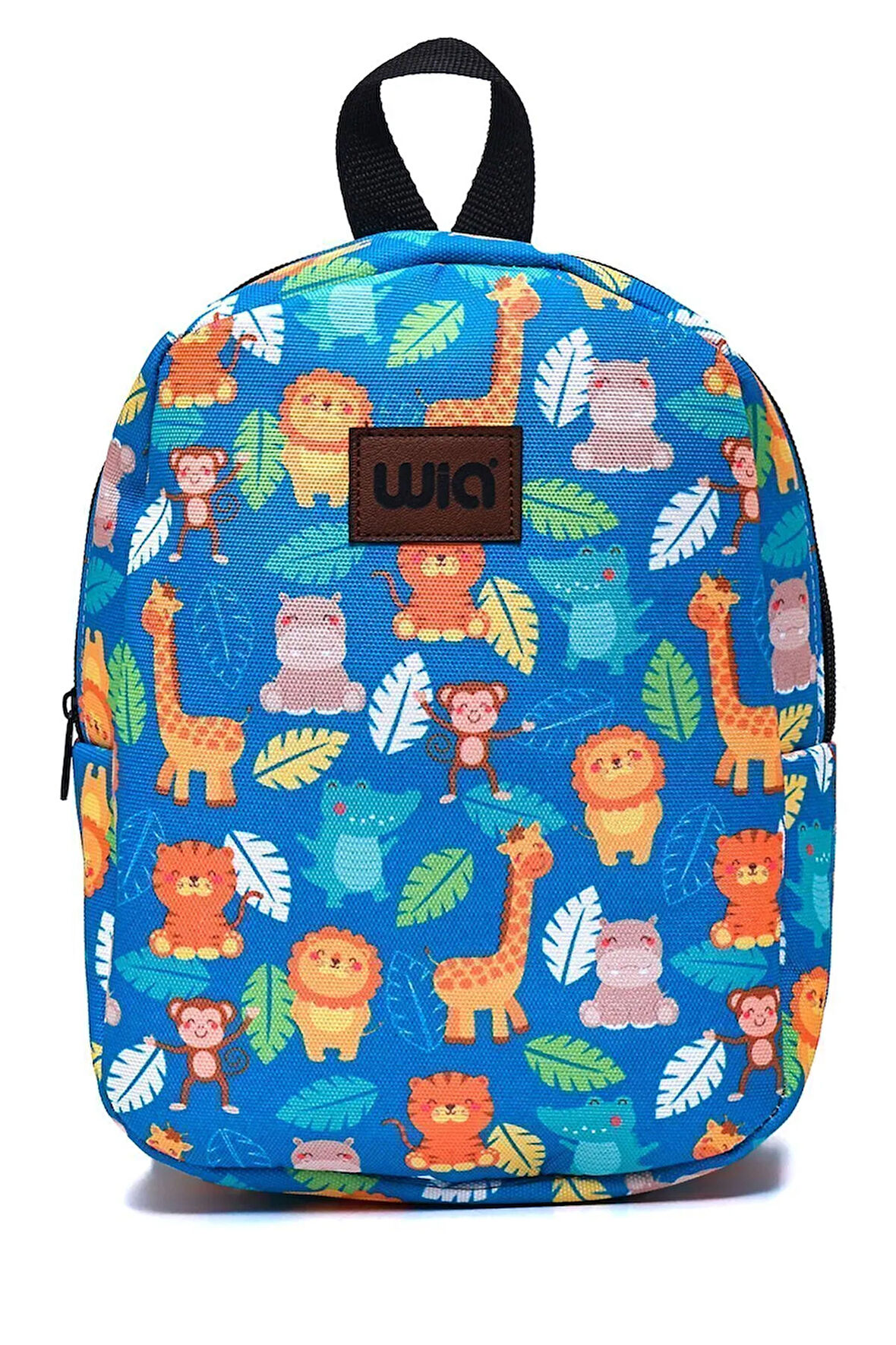 Wia Eğlenceli Baskı Tek Bölmeli Kreş Çanta Turkuaz