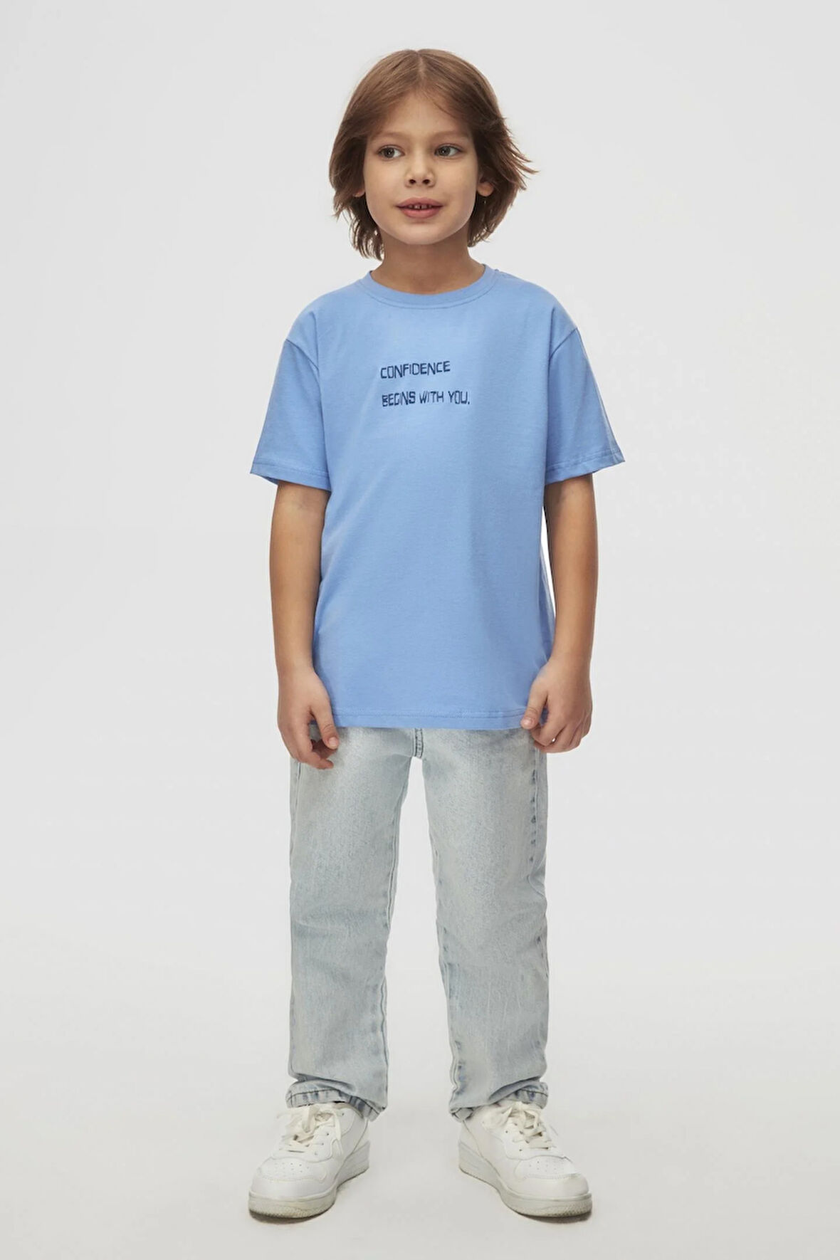 Nk Erkek Çocuk Mare Tshirt 4-8 Yaş Mavi