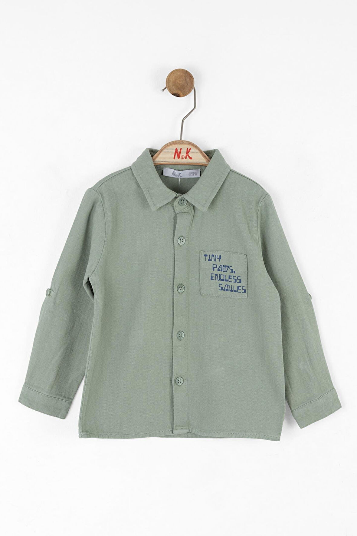 Nk Erkek Bebek Tiny Gömlek 1-4 Yaş Yeşil