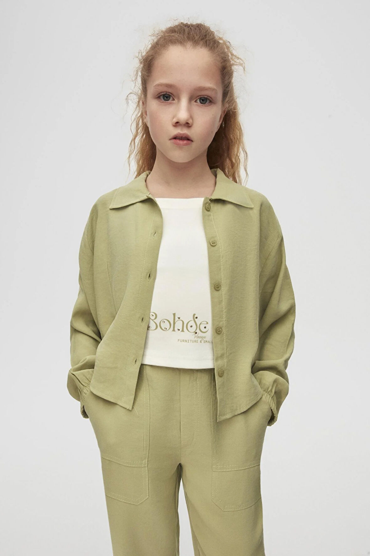 Nk Kız Çocuk Frozen Gömlek 10-16 Yaş Yeşil