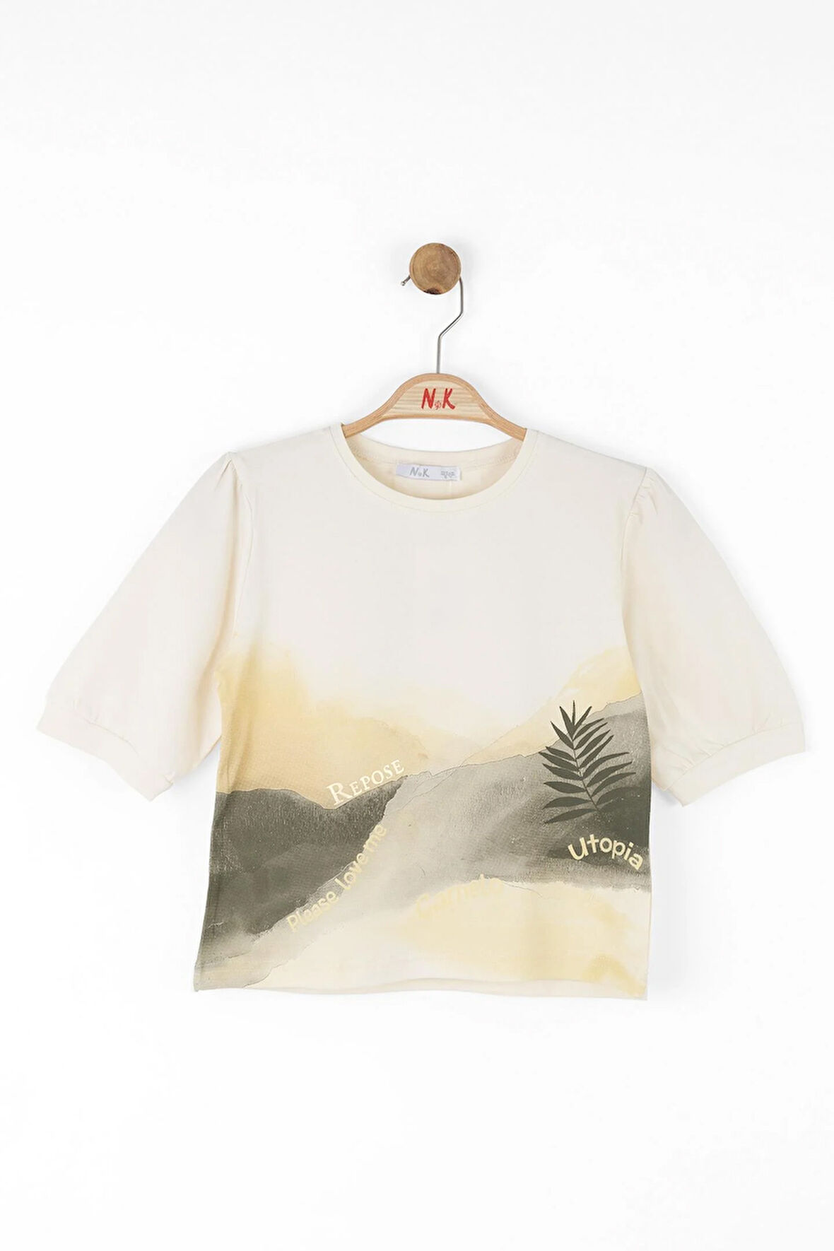 Nk Kız Çocuk Ütopya Tshirt 8-14 Yaş Krem