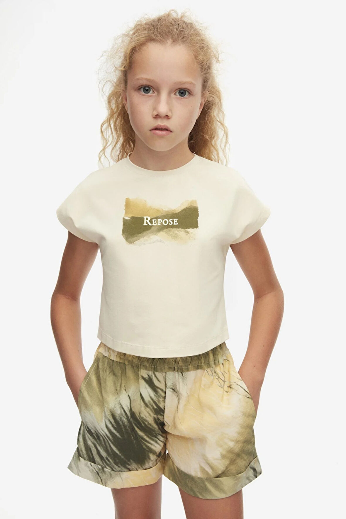 Nk Kız Çocuk Reposel Tshirt 8-14 Krem