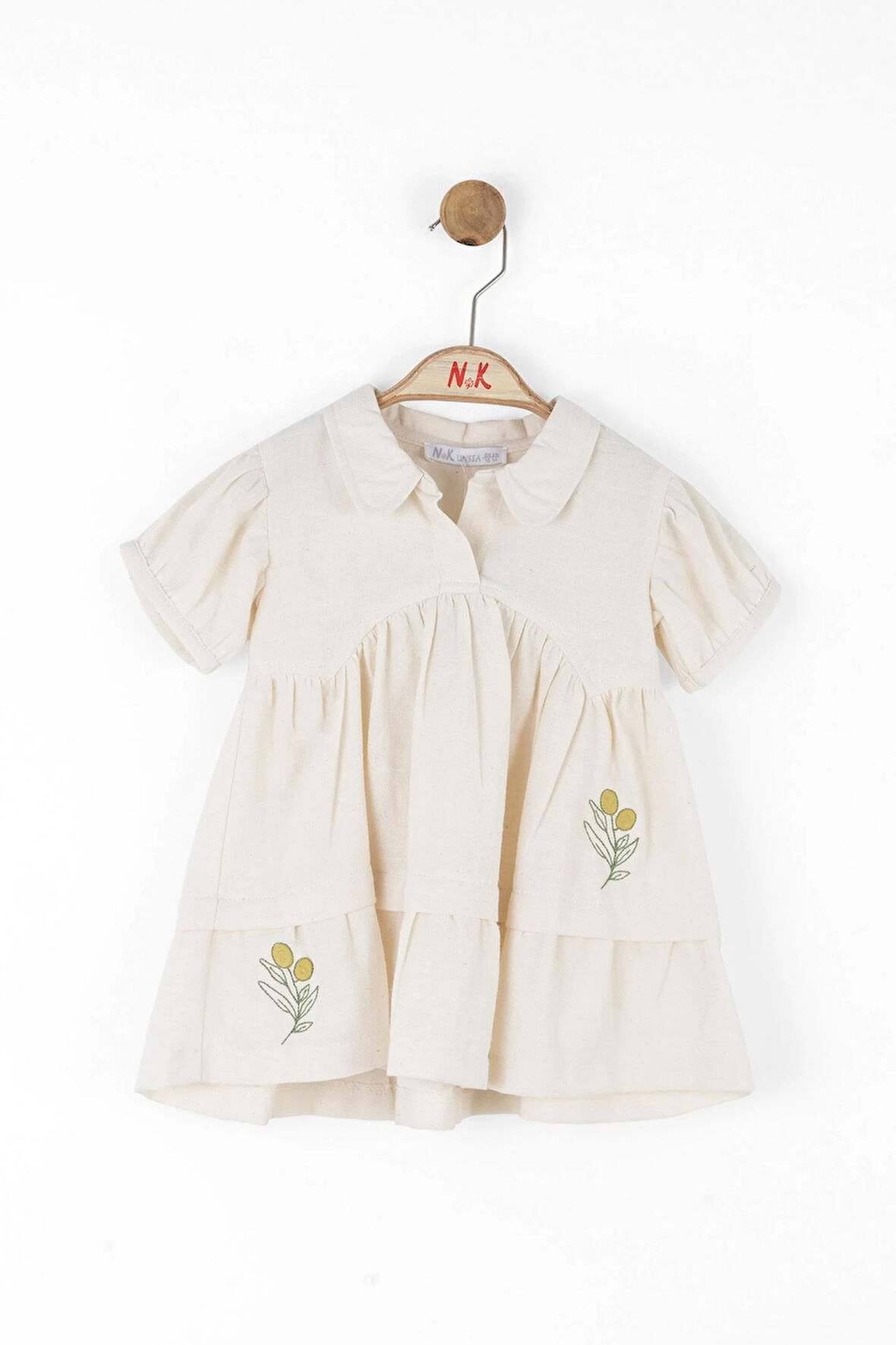 Nk Kız Bebek Marshmallow Elbise 1-4 Yaş Krem