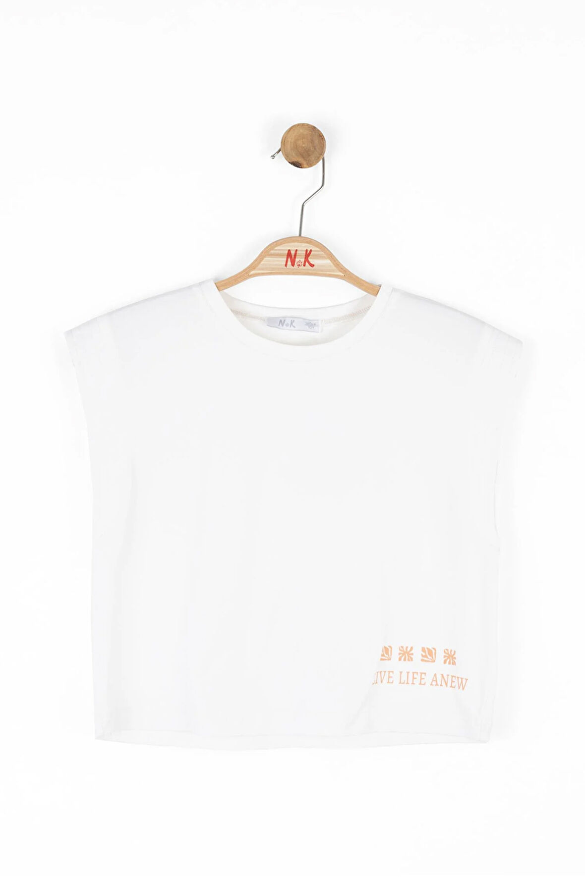 Nk Kız Çocuk Anew Tshirt 8-16 Yaş Ekru