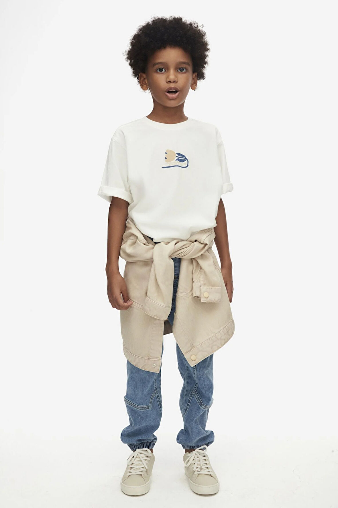 Nk Erkek Çocuk Blossom Time Tshirt 8-14 Yaş Ekru